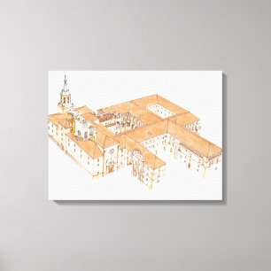 San Millan de la Cogolla Monastery. Rioja Leinwanddruck