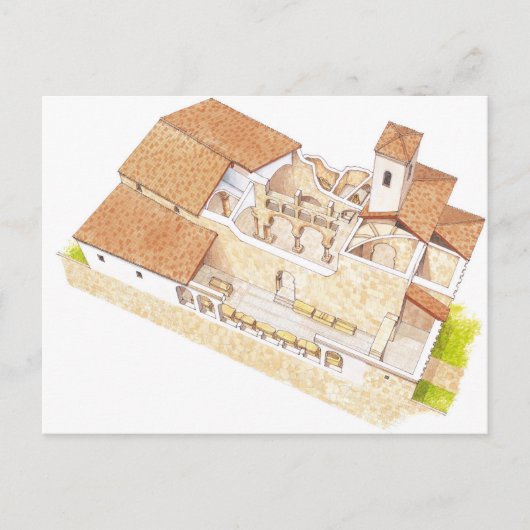 San Millan de la Cogolla. Suso Kloster. La Postkarte (Vorderseite)