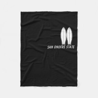 San Onofre State Beach, Surfing Souvenir, Surfer M Fleecedecke