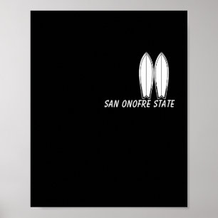 San Onofre State Beach, Surfing-Souvenir, Surfer M Poster