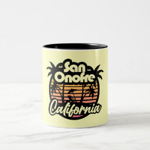 San Onofre Strand, Kalifornien Zweifarbige Tasse