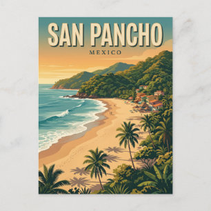 San Pancho Strand Mexiko Postkarte
