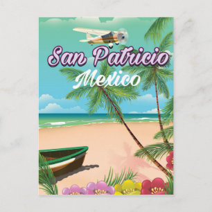 San Patricio Mexiko Reiseplakat Postkarte
