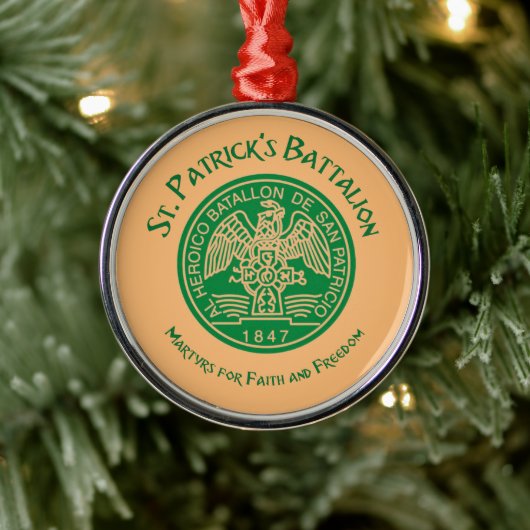 San Patricios Saint Patrick Battalion Ornament Aus Metall (Baum)
