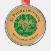 San Patricios Saint Patrick Battalion Ornament Aus Metall (Vorne)