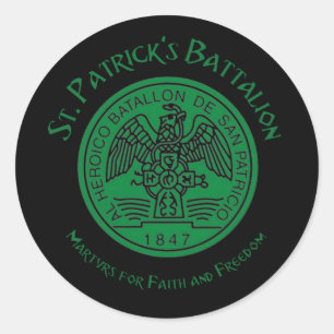 San Patricios Saint Patrick Battalion Runder Aufkleber