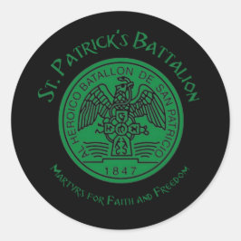 San Patricios Saint Patrick Battalion Runder Aufkleber
