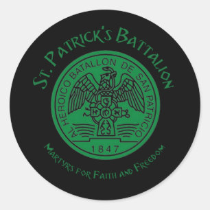 San Patricios Saint Patrick Battalion Runder Aufkleber