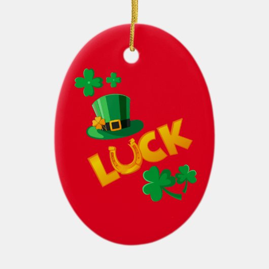 SAN PATRICKS DAY KERAMIK ORNAMENT (Vorne)