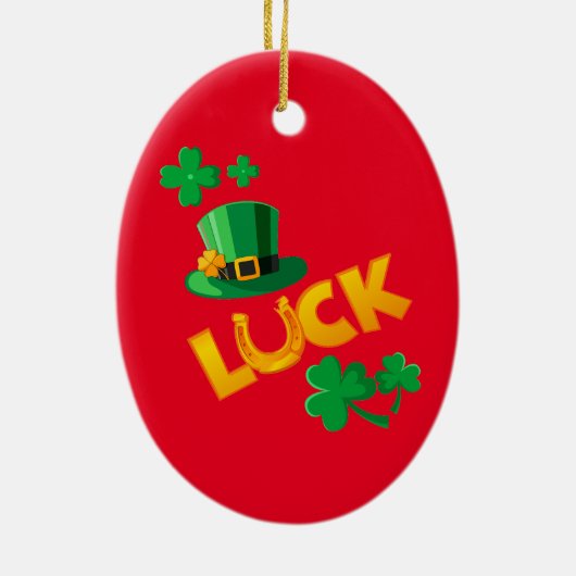 SAN PATRICKS DAY KERAMIK ORNAMENT (Hinten)