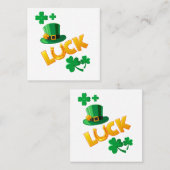 SAN PATRICKS DAY QUADRATISCHE VISITENKARTE (Vorne/Hinten)