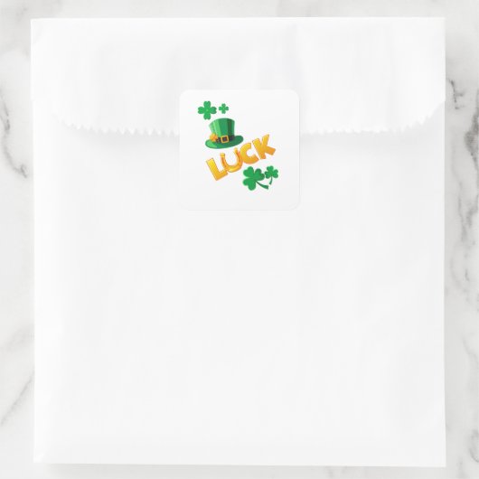 SAN PATRICKS DAY QUADRATISCHER AUFKLEBER (Tasche)