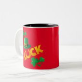 SAN PATRICKS DAY ZWEIFARBIGE TASSE (Vorderseite Links)