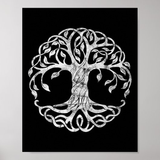 San Patties Irish Celtic Tree of Life St Patricks Poster (Vorne)