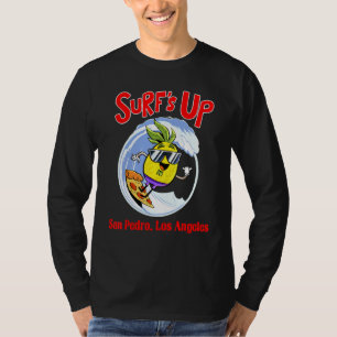 San Pedro Beach Surfen für Kinder Ananas Surfen Au T-Shirt