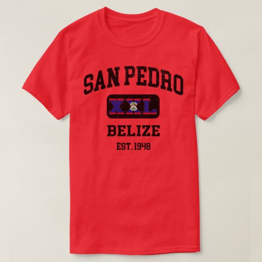 San Pedro Belize XXL Sportdesign T-Shirt (Design vorne)