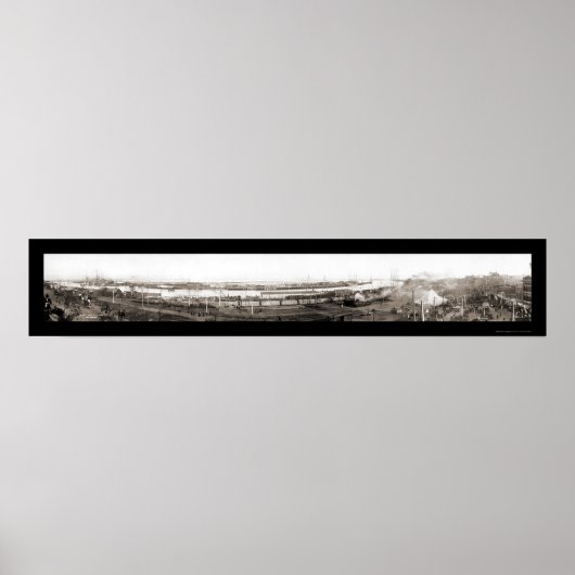 San Pedro, CA Foto 1908 Poster (Vorne)