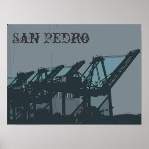 San Pedro Cranes Poster