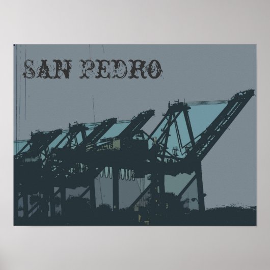 San Pedro Cranes Poster (Vorne)