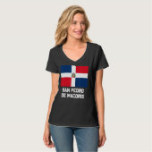 San Pedro De Macorís Emblem Esc T-Shirt (Vorderseite Vollansicht)