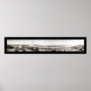 San Pedro, enormes Foto 1909 CA Poster