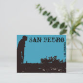 San Pedro Fisherman Postcard Postkarte (Stehend Vorderseite)