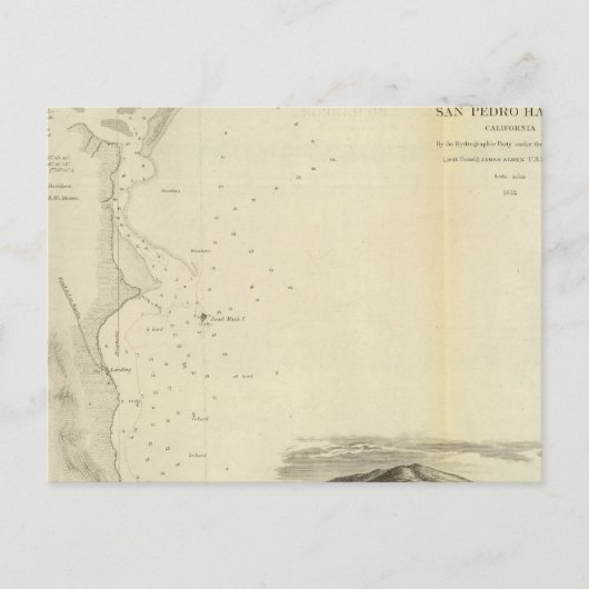 San Pedro Harbour, Kalif Postkarte (Vorderseite)