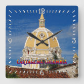 San Pedro Kathedrale Cartagena Quadratische Wanduhr (Vorderseite)