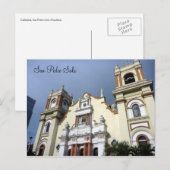 San-Pedro-Kirche Postkarte (Vorne/Hinten)