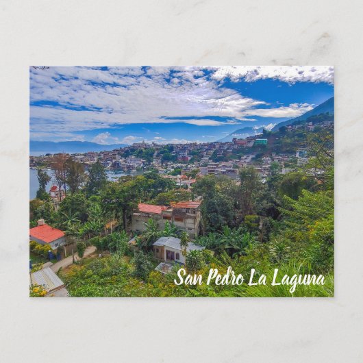San Pedro La Laguna, Guatemala Postkarte (Vorderseite)