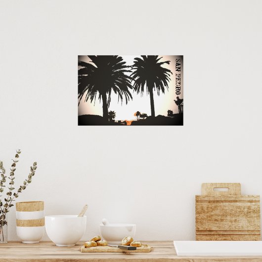 San Pedro Royal Palms Poster (Küche)