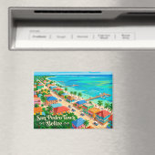 San Pedro Town Belize Magnet (In Situ (Geschirrspüler))