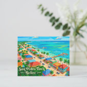 San Pedro Town Belize Postkarte (Stehend Vorderseite)