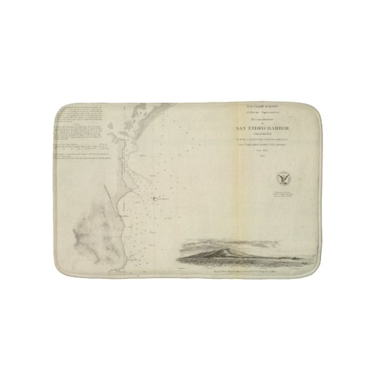 San- Pedrohafen, Calif Badematte (Vorderseite)