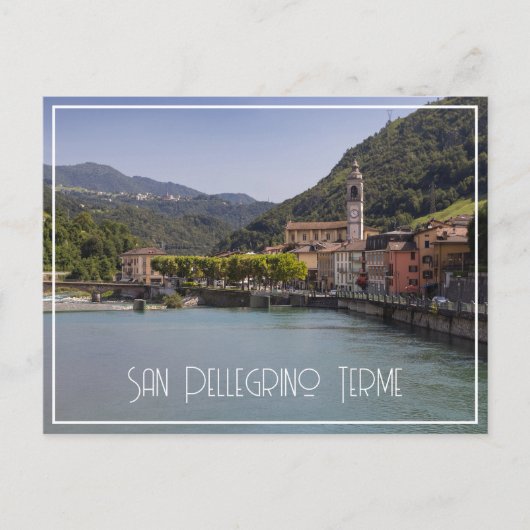 San Pellegrino Terme, Lombardei, Italien Postkarte (Vorderseite)