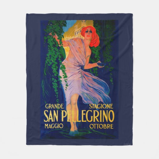 San Pellegrino Vintages PosterEurope Fleecedecke (Vorderseite)