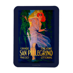 San Pellegrino Vintages PosterEurope Magnet