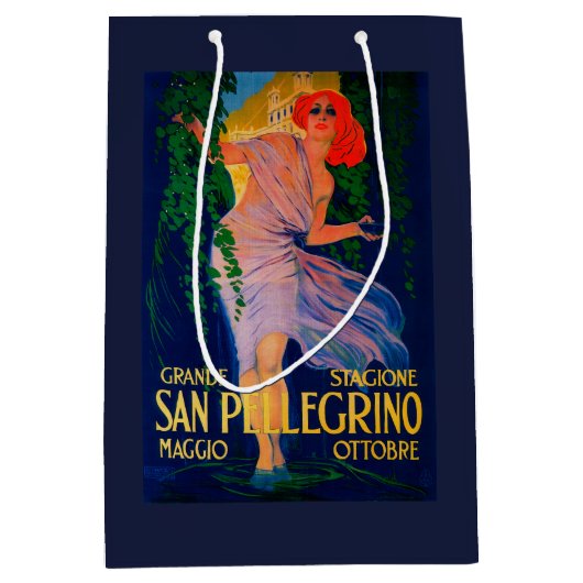 San Pellegrino Vintages PosterEurope Mittlere Geschenktüte (Vorderseite)