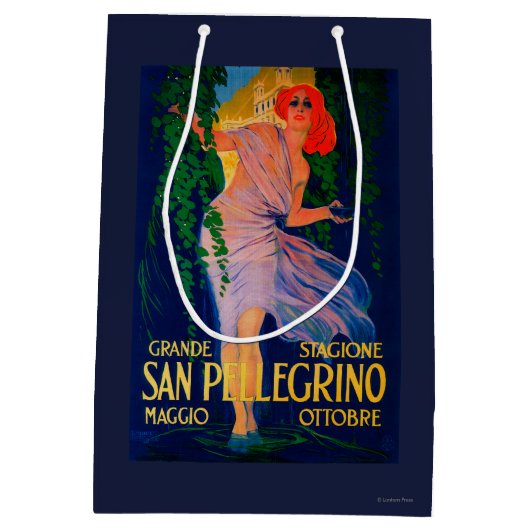 San Pellegrino Vintages PosterEurope Mittlere Geschenktüte (Rückseite)
