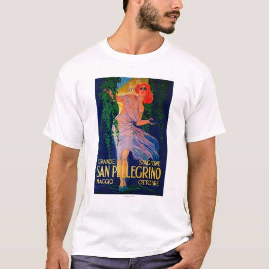 San Pellegrino Vintages PosterEurope T-Shirt (Vorderseite)