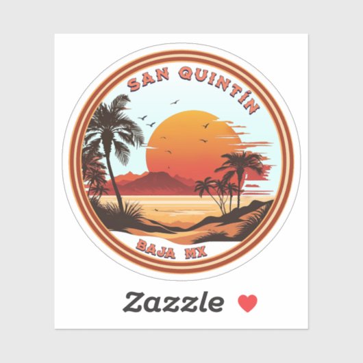 San Quintín Baja Kalifornien Mexiko Aufkleber (Blatt)