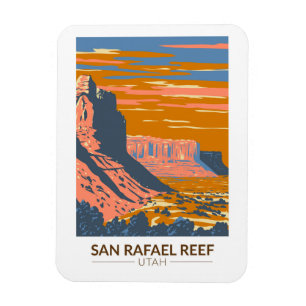 San Rafael Reef Utah Ristorante Al Pentolino Vinta Magnet