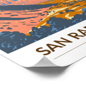 San Rafael Reef Utah Ristorante Al Pentolino Vinta Poster (Ecke)