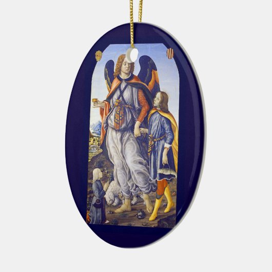 San Rafael Saint Raphael Keramikornament (Links)