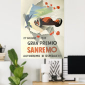 San Remo Grand Prix Poster (Heimbüro)