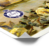 San Remo Italienisches Reiseplakat für das Mittelm Poster (Ecke)