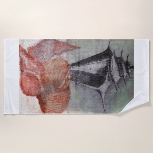 San Salvador, Bahamas, Muscheln: Badetuch (Vorderseite)