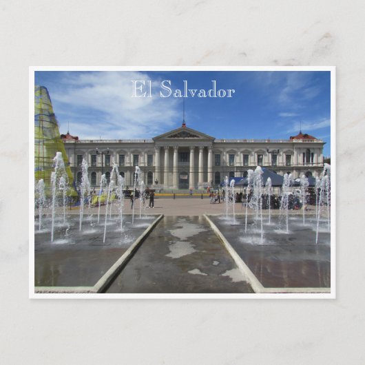 San salvador Nationalpalast Postkarte (Vorderseite)