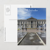 San Salvador Palast Postkarte (Vorne/Hinten)