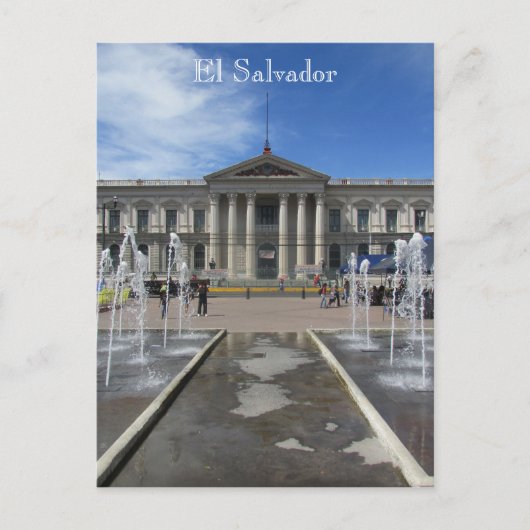 San Salvador Palast Postkarte (Vorderseite)